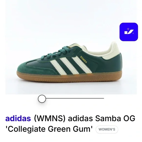 Adidas Collegiate Green Sambas Women’s size 9 - Picture 10 of 16